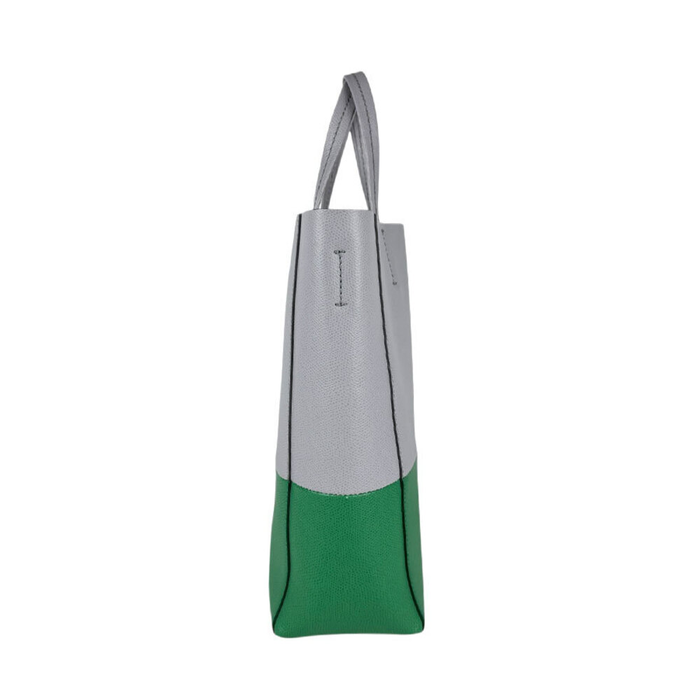 Celine Vertical Gray Green Bag Cabas Shoulder Leather - Picture 1 of 4